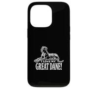 ¡AMO A MI GRAN DANE! - Gigante suave - Apolo de perros Carcasa para iPhone 13 Pro