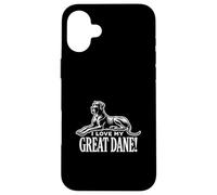 ¡AMO A MI GRAN DANE! - Gigante suave - Apolo de perros Carcasa para iPhone 16 Plus