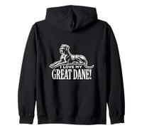 ¡AMO A MI GRAN DANE! - Gigante suave - Apolo de perros Sudadera con Capucha