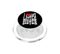 Amo a mi hermanita corazón Familia Divertida Combinación PopSockets PopGrip para MagSafe