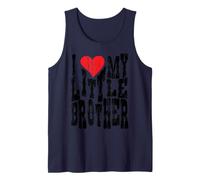 Amo a mi hermanito corazón Familia Divertida Combinación Camiseta sin Mangas