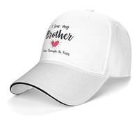 Amo A Mi Hermano Aunque Se Tire Pedos Unisex Gorras De Béisbol Informal Al Aire Libre Cap Anti UV Gorra Visera For Exteriores Verano Caminar