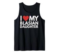 Amo a mi Hija blasiana, Madre Negra y asiática, con Herencia del Orgullo Camiseta sin Mangas
