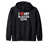 Amo a mi Hijo blasiano, Black Asian Pride, Herencia Cultural Sudadera con Capucha