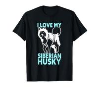 Amo a mi Husky Siberiano Camiseta gráfica económica