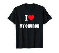 Amo a mi iglesia local Pastor Jesús Adoración Escuela Dominical Camiseta