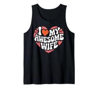 Amo a mi increíble Esposa, Esposo, Dulce Esposa, Esposo Divertido Camiseta sin Mangas