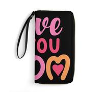 Amo a mi mamá, cartera de cuero para el Día de la Madre para mujer, bolso
