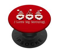 Amo a mi mamá con gnomos de Amor PopSockets PopGrip Adhesivo