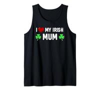 Amo a mi mamá Irlandesa Lucky St Patricks Day Family Camiseta sin Mangas