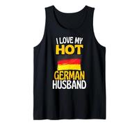 Amo a mi Marido alemán Caliente Divertido Esposa Alemana Camiseta sin Mangas