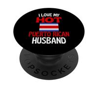 Amo a mi Marido puertorriqueño Caliente Divertido Puerto Rico PopSockets PopGrip Adhesivo
