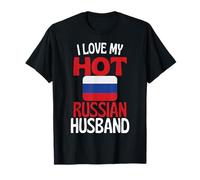 Amo a mi Marido Ruso Caliente Relación Divertida con Rusia Camiseta