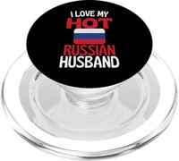 Amo a mi Marido Ruso Caliente Relación Divertida con Rusia PopSockets PopGrip para MagSafe