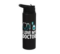 Amo a mi médico Healthcare Stainless Steel Insulated Water Bottle