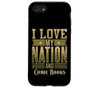 Amo a mi nación y cómics - Patriotic American Carcasa para iPhone SE (2020) / 7/8