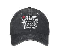 Amo a mi Novia Autista Tan Atractiva, así Que por Favor mantente alejado relación Amorosa Sun Gorra de béisbol Hombres Gorra de Camionero Gorras de Verano