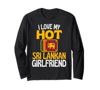 Amo a mi Novia Caliente de Sri Lanka Divertida Sri Lanka Manga Larga
