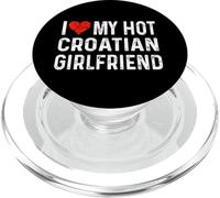 Amo a mi Novia croata Caliente - Corazón Angustiado Croacia PopSockets PopGrip para MagSafe