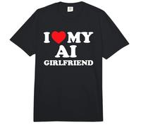 Amo a mi Novia IA Tecnología Divertida Amor Virtual Comfort Colors Adult Heavyweight T-Shirt
