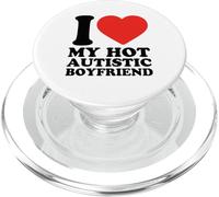 Amo a mi Novio Autista Caliente Conciencia sobre el Autismo PopSockets PopGrip para MagSafe