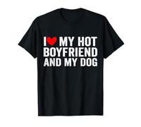 Amo a mi Novio Caliente y a mi Perro Camiseta