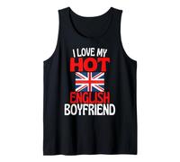 Amo a mi Novio inglés Caliente Divertido Inglaterra Camiseta sin Mangas