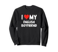 Amo a mi Novio inglés - Heart - Inglaterra Reino Unido Sudadera
