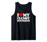 Amo a mi novio torpe -Un diciendo novio sarcástico Camiseta sin Mangas