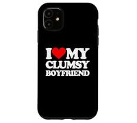 Amo a mi novio torpe -Un diciendo novio sarcástico Carcasa para iPhone 11