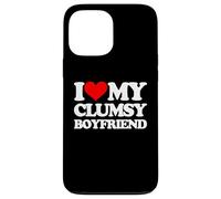 Amo a mi novio torpe -Un diciendo novio sarcástico Carcasa para iPhone 13 Pro Max