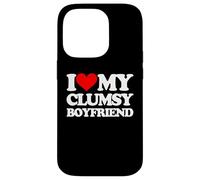 Amo a mi novio torpe -Un diciendo novio sarcástico Carcasa para iPhone 14 Pro