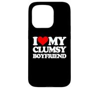 Amo a mi novio torpe -Un diciendo novio sarcástico Carcasa para iPhone 15 Pro