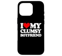 Amo a mi novio torpe -Un diciendo novio sarcástico Carcasa para iPhone 16 Pro