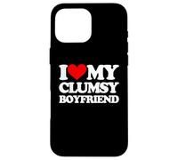 Amo a mi novio torpe -Un diciendo novio sarcástico Carcasa para iPhone 16 Pro Max