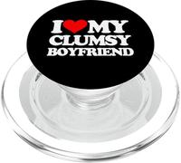 Amo a mi novio torpe -Un diciendo novio sarcástico PopSockets PopGrip para MagSafe