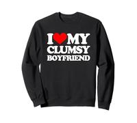 Amo a mi novio torpe -Un diciendo novio sarcástico Sudadera