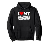 Amo a mi novio torpe -Un diciendo novio sarcástico Sudadera con Capucha