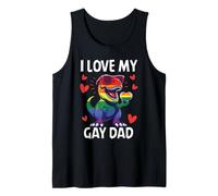 Amo a mi Padre Gay Pride Rainbow Queer Ally CSD Party LGBTQ Camiseta sin Mangas