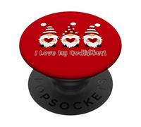 Amo a mi Padrino con gnomos de Amor PopSockets PopGrip Adhesivo