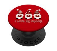 Amo a mi papá con gnomos de Amor PopSockets PopGrip Adhesivo