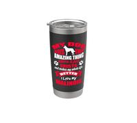Amo a mi perro pastor belga malinois Amante divertido de los Vaso térmico de acero inoxidable de doble pared