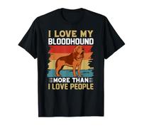 Amo a mi Perro Sabueso más de lo Que Amo a la Gente Camiseta