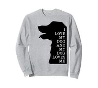 Amo a mi perro y mis perros me aman | Mamá Papá Perro Amor Mascota Sudadera