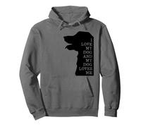 Amo a mi perro y mis perros me aman | Mamá Papá Perro Amor Mascota Sudadera con Capucha