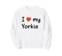 Amo a mi Perro Yorkie Heart Yorkshire Terrier, mamá y papá Sudadera