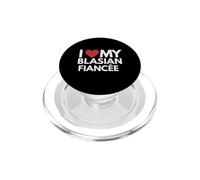 Amo a mi Prometida Blasian Negro Orgullo asiático Compromiso comprometido PopSockets PopGrip para MagSafe