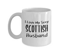 Amo A Mi Sexy Marido Escocés Tazas De Cerámica Con Asa Taza Único Tazas De Desayuno Para Bebidas Frías Y Calientes Leche Oficina 330Ml