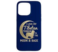 Amo a mi Terrier Tibetano hasta la Luna y de Vuelta Carcasa para iPhone 15 Pro MAX