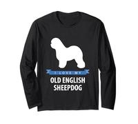 Amo a mi viejo perro pastor inglés Manga Larga